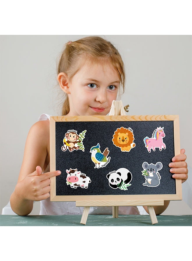 Wffo 38 PCS Cute Animal & Number Refrigerator Magnets, Large Size Strong Grip Full Magnet Backing, Decorative Fridge & Locker Magnets, Gift-Ready Home Decor Set for Kitchen, Office & Whiteboard - Educational Supplies Suitable for Spelling Learning for Toddlers and Preschoolers - Image 4